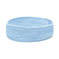 Fascia per capelli in spugna blu