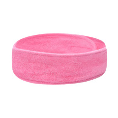 Fascia per capelli in spugna rosa