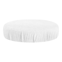 Copri sgabello in spugna bianco
