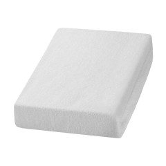 Lenzuolo di spugna bianco