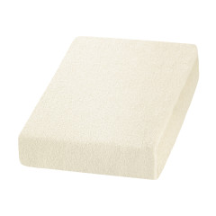Lenzuolo di spugna color crema