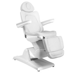 Azzurro 870 poltrona estetica elettrica a 3 motori, bianco