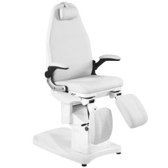 Poltrona podologica elettrica Azzurro 709A a 3 motori, bianco