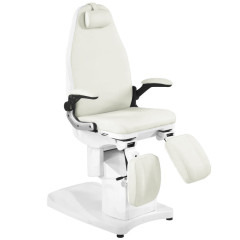 Poltrona podologica elettrica Azzurro 709A a 3 motori, bianco