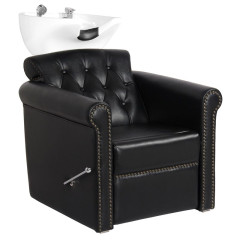 Gabbiano Berlin Lux lavabo da barbiere nero
