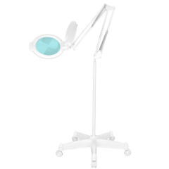Lampada d'ingrandimento a led Glow Moonlight 8012/5" bianca con treppiede