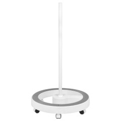 Elegante lampada a stelo bianca
