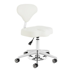 Azzurro 156-F sgabello cosmetico con urto bianco