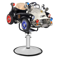 Sedia da parrucchiere per bambini auto polizia B082