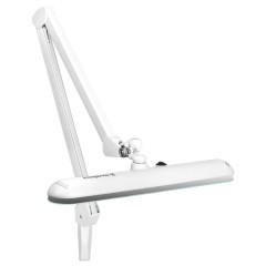 Elegante 801-s lampada da officina a led con impugnatura a morsa standard bianco 