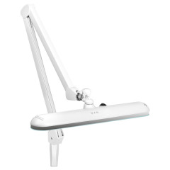 Elegante 801-l lampada da officina a led con impugnatura a morsa intensità luminosa regolabile bianco