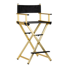 Sedia da trucco Alu gold