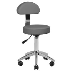 Sgabello cosmetico AM-304 grigio