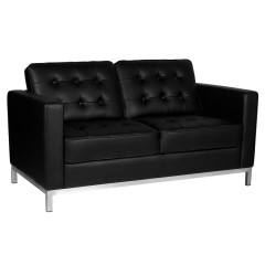 Divano Gabbiano per sala d'attesa BM18019 nero