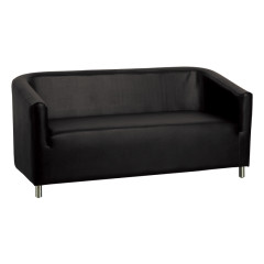 Divano per sala d'attesa Gabbiano M021 nero