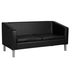 Divano Gabbiano per sala d'attesa BM18003 nero