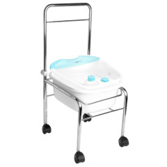 Set piscina per pedicure su ruote cromo + massaggiatore per piedi con mantenimento della temperatura AM-506A