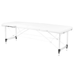Lettino da massaggio pieghevole in alluminio comfort Activ Fizjo 2 segmenti bianco