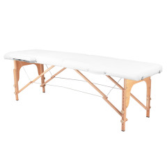 Lettino da massaggio pieghevole in legno Komfort Activ Fizjo 2 segmenti bianco