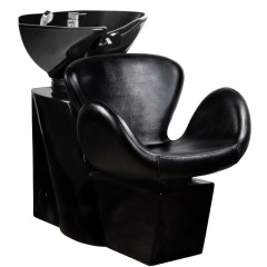 Lavabo per parrucchieri Gabbiano Amsterdam nero/conca nero