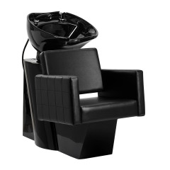 Lavaggio parrucchieri Gabbiano Ankara nero con vasca nera