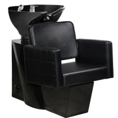Lavabo per parrucchieri Gabbiano Ankara a bacinella nero/nero
