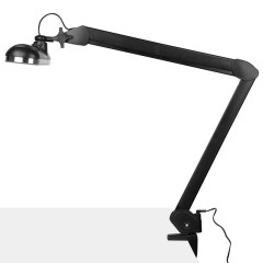 Elegante 801-tl lampada da officina a led con impugnatura a morsa regolabile in intensità luminosa e colore nero