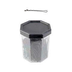 Spille per parrucchieri E-62 150 pz. 4,9 cm nero