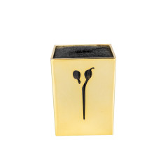 Supporto per forbici da parrucchiere oro