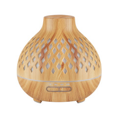 Diffusore di aromi umidificatore spa 10 luci legno 400 ml + timer