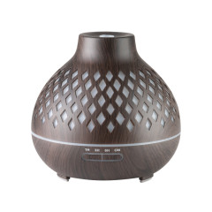 Diffusore di aromi umidificatore spa 10 legno scuro 400 ml + timer