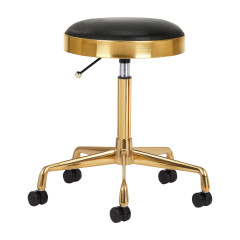 Sgabello cosmetico H7 oro nero