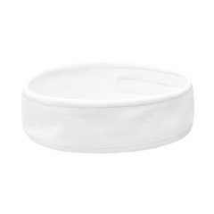 Banda cosmetica in velluto bianco
