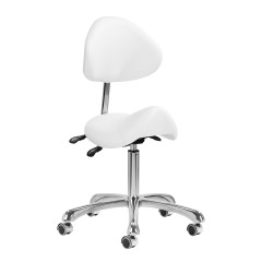 Sgabello cosmetico Giovanni 1004 bianco