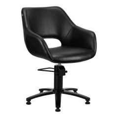 Sedia da parrucchiere Gabbiano Lima nero