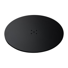Base per poltrona da parrucchiere L010 rotonda nera