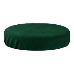 Copri sgabello in velluto verde bottiglia