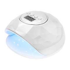 Lampada UV LED bianco/argento perlato lucido da 86W