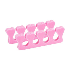 Separatori di schiuma per pedicure 100 pezzi rosa