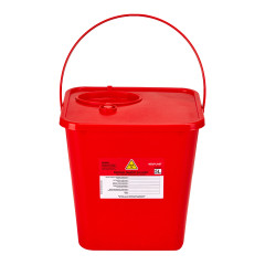Contenitore per rifiuti sanitari 5 L rosso