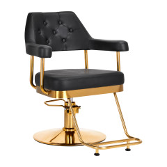Sedia da parrucchiere Gabbiano Granada oro nero