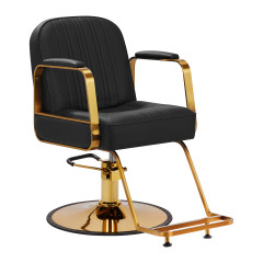 Poltrona per parrucchieri Gabbiano Acri gold - nero