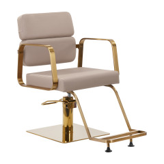 Poltrona per parrucchieri Gabbiano Porto oro beige
