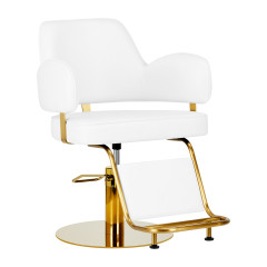 Poltrona da parrucchiere Gabbiano Linz NQ oro bianco