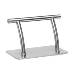 Gabbiano poggiapiedi per barbiere L005S argento