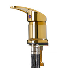 Rubinetto per parrucchiere oro