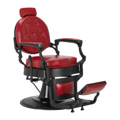 Sedia da barbiere Gabbiano President Red