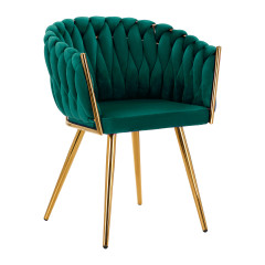 4Rico sedia QS-GW06G verde velluto