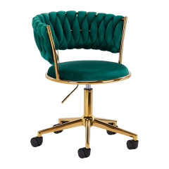 4Rico sedia girevole QS-GW01G verde velluto