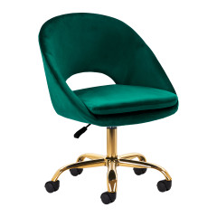 4Rico sedia girevole QS-MF18G verde velluto